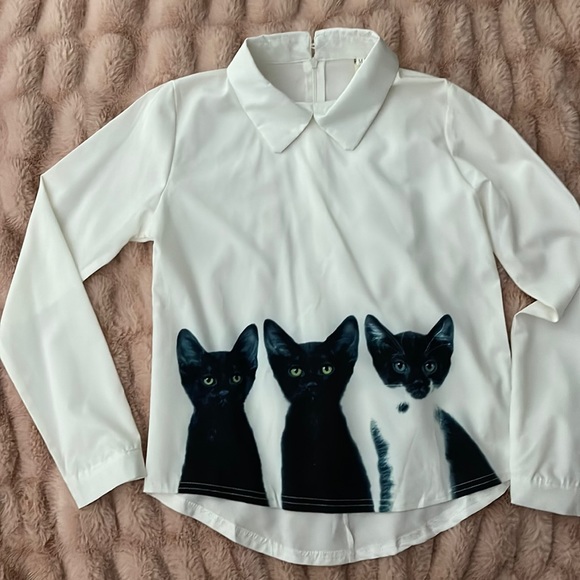 Urban Outfitters Tops - SOLD Chic Cat Blouse